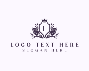 Luxury Owl Bird Logo