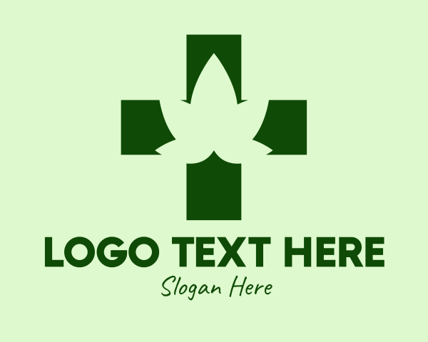 Marijuana Leaf logo example 1