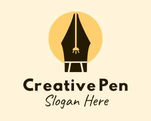 Pen Light Study Room  logo design