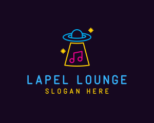 Neon Alien Music Lounge logo design