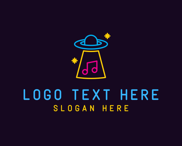 Neon Light logo example 1