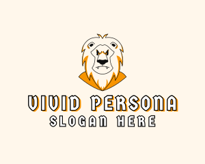 Lion Zoo Character logo