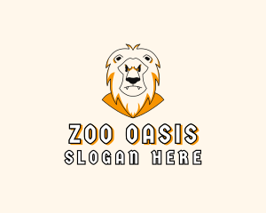 Lion Zoo Character logo design