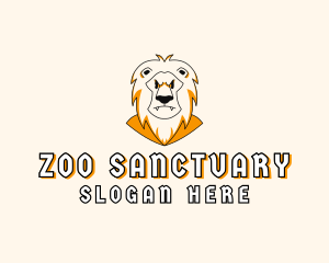 Lion Zoo Character logo design