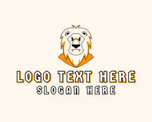 Lion Zoo Character logo