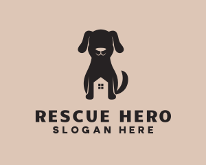 Puppy Dog House  logo design