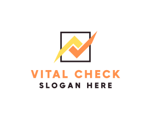 Financial Check Statistics logo design