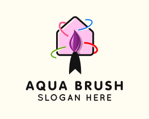 Home Painter Brush logo design