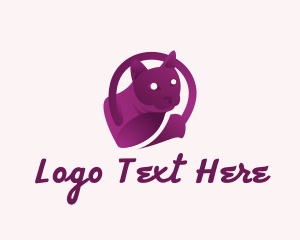 Purple Gradient Cat logo