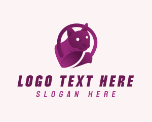 Purple Gradient Cat logo