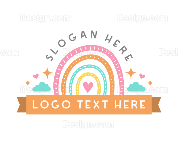 Cute Creative Rainbow Logo