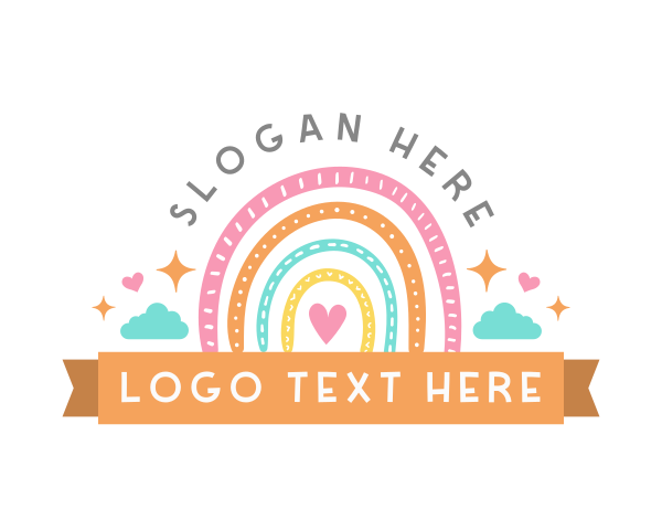 Cute Creative Rainbow logo