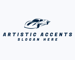 Fast Racing Sports Car Logo