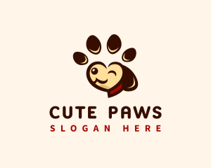 Canine Dog Paw logo design