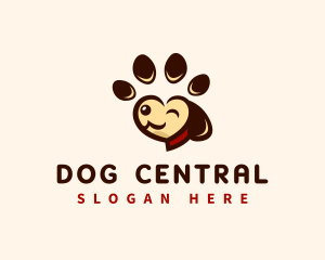 Canine Dog Paw logo design