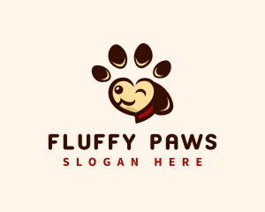 Canine Dog Paw logo design