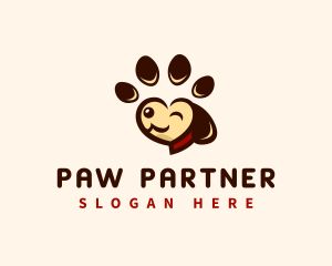 Canine Dog Paw logo design