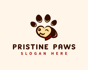 Canine Dog Paw logo design