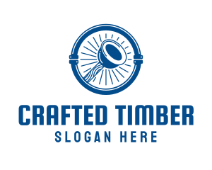 Plunger Plumbing Pipe logo design