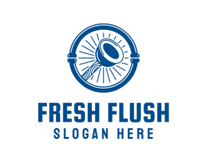 Plunger Plumbing Pipe logo design