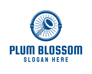 Plunger Plumbing Pipe logo design