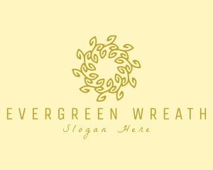 Natural Organic Wreath logo