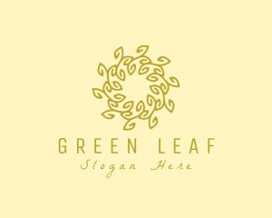Natural Organic Wreath logo