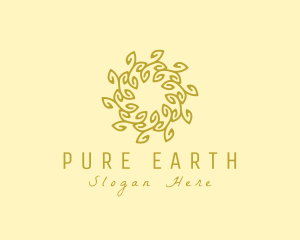 Natural Organic Wreath logo