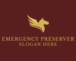 Luxury Pegasus Wings  logo design