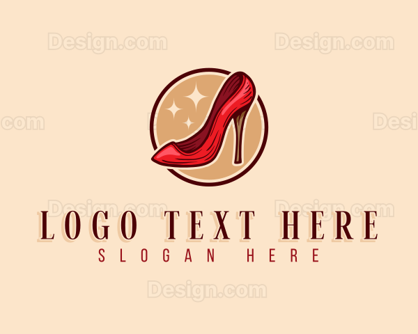 Stiletto Shoe Fashion Logo