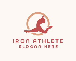 Gymnastics Exercise Fitness logo design