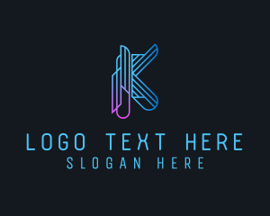 Generic Tech Letter K logo