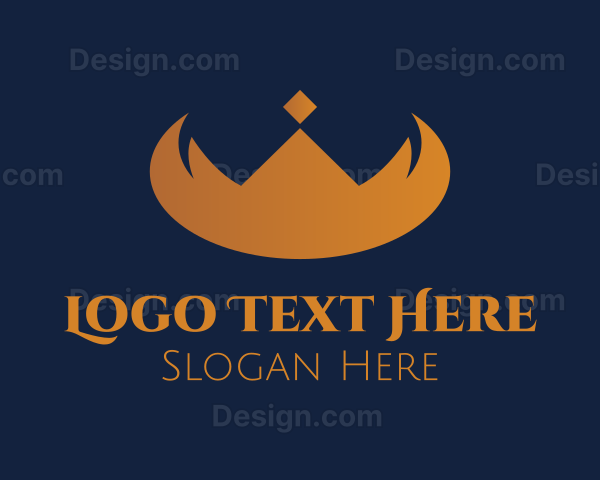 Elegant Horn Crown Logo