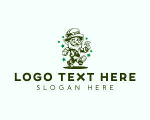 Mythical Leprechaun Elf logo