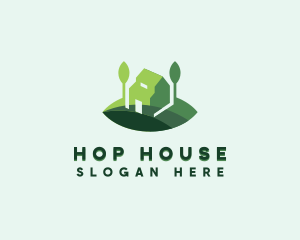 House Landscaping Garden logo design