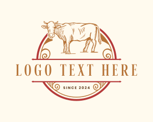 Farm Cow Livestock logo