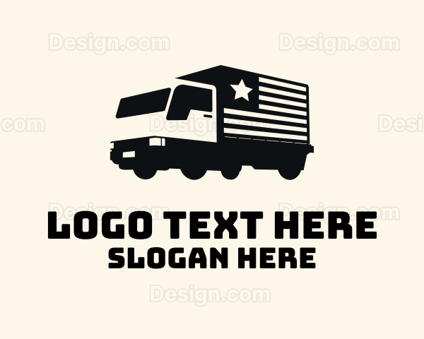 American Delivery Truck Logo