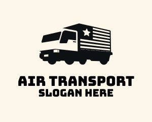 American Delivery Truck logo design