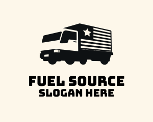American Delivery Truck logo design