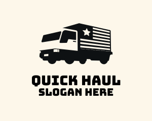 American Delivery Truck logo design