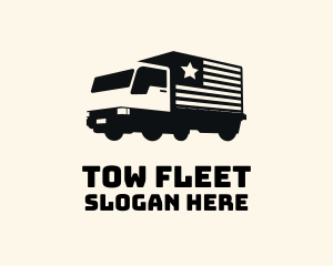 American Delivery Truck logo design