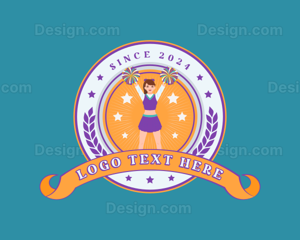 Sports Cheerleader Dancer Logo