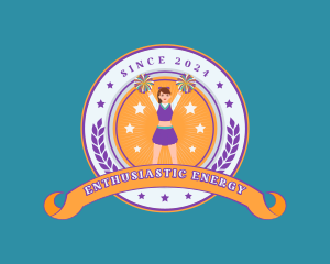 Sports Cheerleader Dancer logo