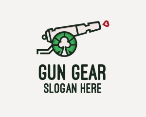 Dating Cannon Gun logo design