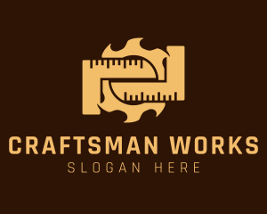 Craftsman Saw Blade Ruler logo design