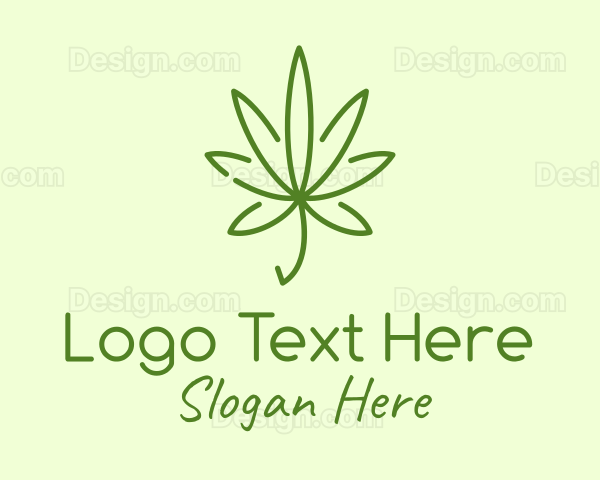 Marijuana Leaf Plant Logo