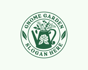 Watering Can Gardener logo design