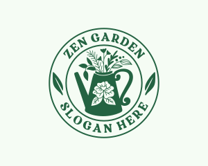 Watering Can Gardener logo design