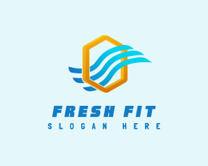 Cooling Air Conditioning logo design