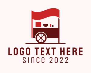 Food - Red Food Cart logo design